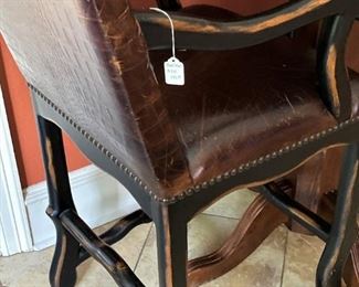 One of two bar stools