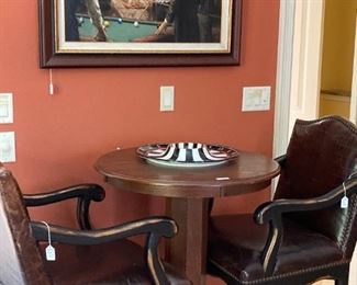 Pub table and bar stools