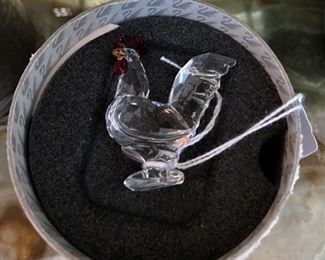 Swarovski crystal rooster