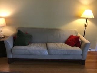 Gray sofa, 87”x 36” x 34” high, was $80, SALE $25