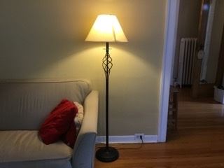 Wrought iron floor lamp, was $30, SALE $10