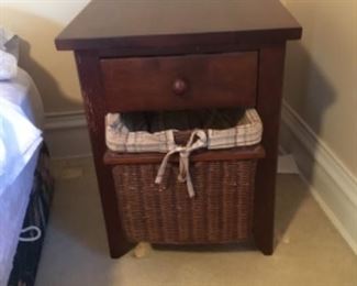 Nightstand with basket, was $50, SALE $18