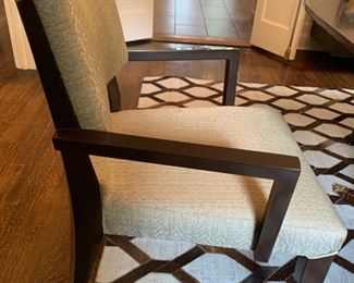 1. 8 Baker Upholstered Dining Chairs 2 Arm (24" x 22" x 36") 6 Side (19" x 22" x 36")