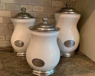 9. Arte Italica Set of 3 Canisters (12" x 7") 