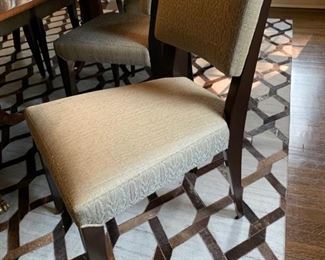 1. 8 Baker Upholstered Dining Chairs 2 Arm (24" x 22" x 36") 6 Side (19" x 22" x 36")