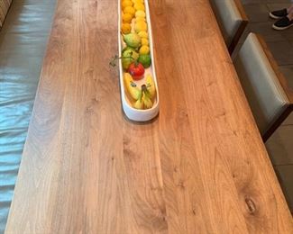 6. Altitude Furniture Walnut Dining Table (78" x 34" x 30")