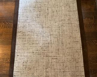 34.Taupe Rug w/ Suede Trim (36" x 58")