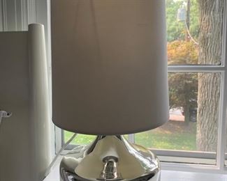 58. Pair of Mirrored Lamps (17")