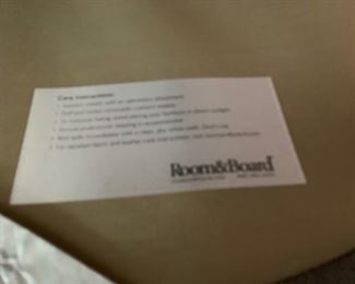 65. Room & Board Grey Swivel Chair (48" x 48" x 30")