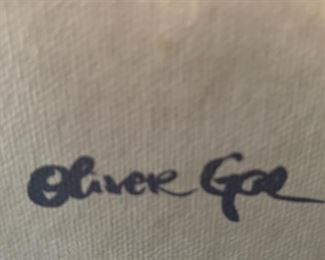 69. Lips Painting by Oliver Gal (45" x 30")