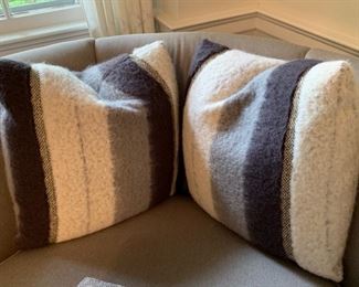 70. Pair of Down Boiled Wool Pillows (17" x 18")