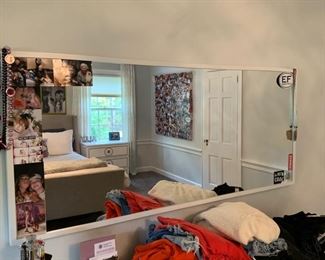 71a. White Floor Mirror