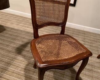 94. Set of 5 Cane Side Chairs (20" x 17" x 38") (as is)