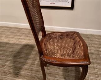 94. Set of 5 Cane Side Chairs (20" x 17" x 38") (as is)