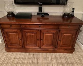 101. Stanley Entertainment Cabinet (66" x 23" x 29")