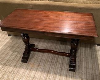 106. Trestle Table w/ Stored Leaf (47" x 22" x 30")