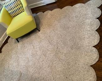 113. Custom Felted Coil Rug (7'5" x 11'9")