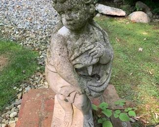 131. Cherub Statue (9" x 24")