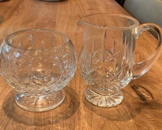 154. Waterford Cream & Sugar