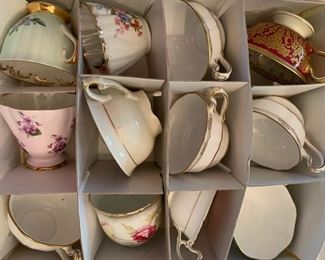 187. Collection of 36 Vintage Cups & Saucers