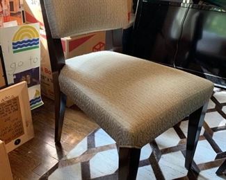 1. 8 Baker Upholstered Dining Chairs 2 Arm (24" x 22" x 36") 6 Side (19" x 22" x 36")