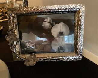 Michael Aram Silver Floral Picture Frame 
