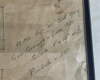 Rare Scale Naval Truck Carriage with Cannon