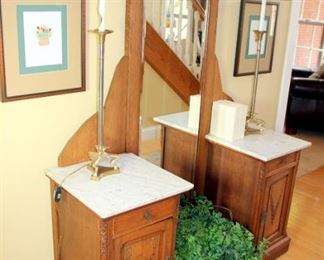 Antique Marble Top Vanity