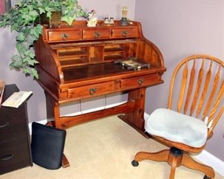 Small Antique Roll Top Desk
