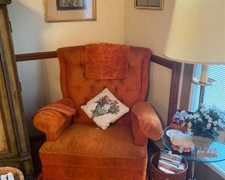 orange vintage chair 