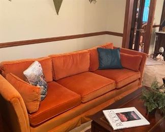 Retro orange sofa 