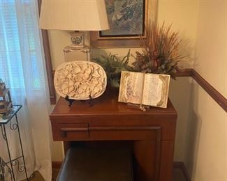 sewing machine cabinet and home accents 