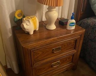 Bedside table with two drawers 