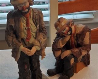 Emmett Kelly Jr limited edition collectible clowns