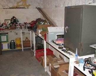 many items in basement