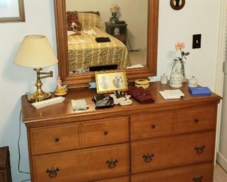 Sumter Maple Dresser  with Mirror