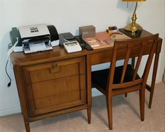 Mid Century Writing Desk and Chair by Basic Witz Furniture Company