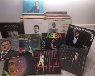 assorted vintage records