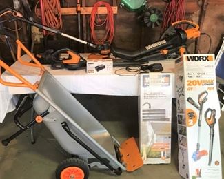 Assortment of WORX equipment