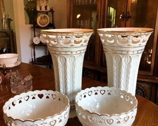 Large Lenox vases & bowls 