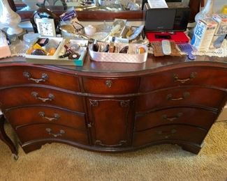 Long bureau with mirror $225