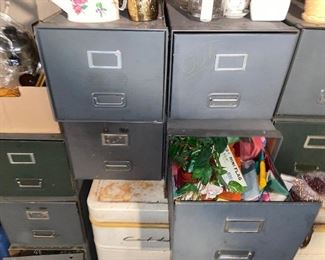 Bins of flowers and seasonal decorations