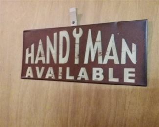 Handyman Available Sign