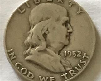 (NO DISCOUNT) 1952 BENJAMIN FRANKLIN HALF DOLLAR