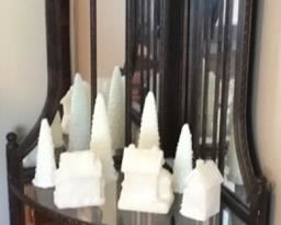 MIRROR/GLASS/METAL CORNER SHELF