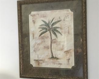 PALM TREE FRAMED ART