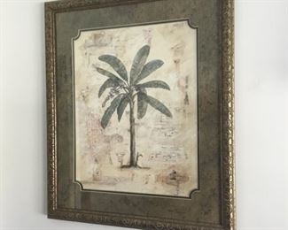 PALM TREE FRAMED ART