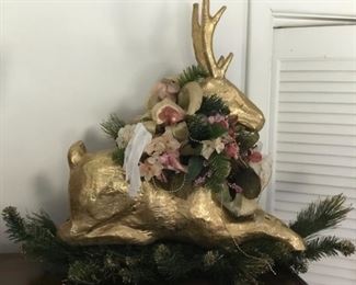 PAPER MACHET DEER CENTERPIECE