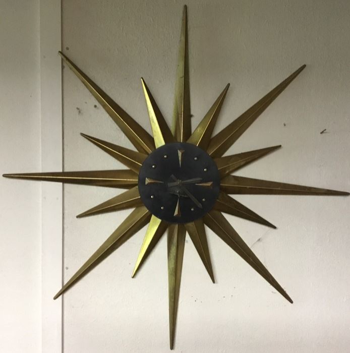 VINTAGE STARBURST CLOCK