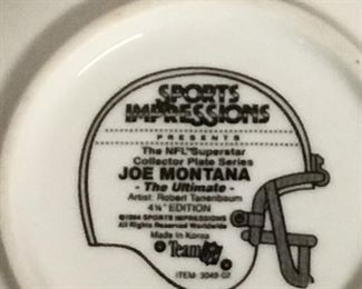 JOE MONTANA COLLECTIBLE PLATE